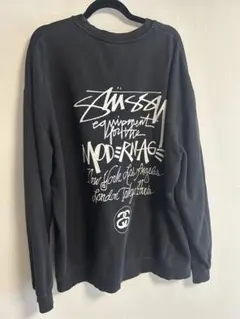 Stussy ブラック スウェット XL