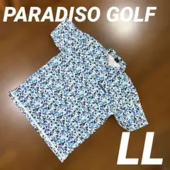 PARADISO GOLF 半袖シャツ ポロシャツ　LLサイズ　パラディーゾ　青のサムネイル