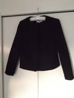 ユニクロ　ノーカラージャケット ショートコート