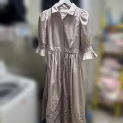 herlipto Backlace Midi Shirt Dress M ピンク