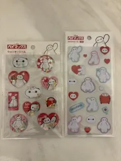 ベイマックス　ウォーターシール　ふわふわシール　2種セット