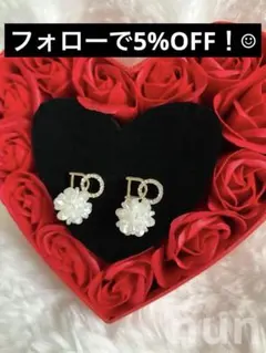 新品　ピアス　フォーマル　晴れの日　ママスーツ　入園入学　卒園卒業　CC ロゴ