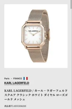 動作未確認 KARL LAGERFELD クォーツ腕時計 A4018 - メルカリ