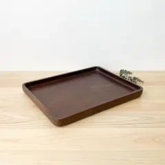 アンティーク 木製 トレー 無垢 角丸盆 四方盆 36×36cm 天然木 - メルカリ