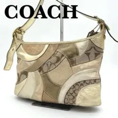 1090 Coach Patchwork Signature Shoulder - メルカリ