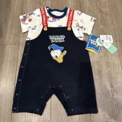 【新品】Disney ドナルドダック　ロンパース　80