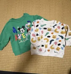【セット】UNIQLOミッキー・プーさん トレーナー 80cm