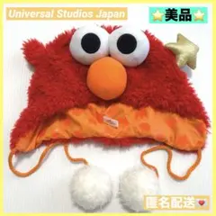 USJ ユニバ エルモ 被り物 ファンキャップ 帽子 ふわふわ もこもこ