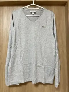 USサイズLacoste グレー Vネック