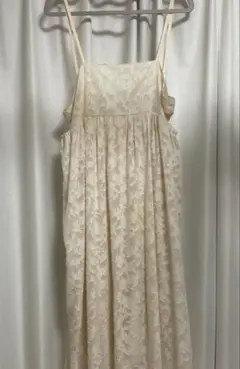 キャミソール ロングワンピース ホワイト