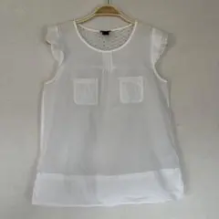 H&M エイチアンドエム　フリル袖　ブラウス　S