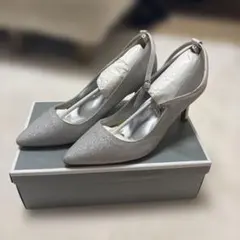 シルバー グリッター ハイヒール アンクルストラップ Dorrydoll L