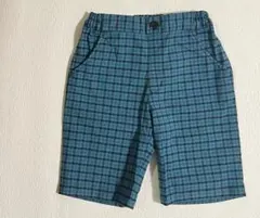 familiar 100cm 緑チェックパンツ　ボトムス春夏