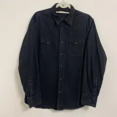 GU ブラックデニムシャツ XLサイズ