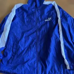 PUMA 青　ブルー　ウインドブレーカー　Lサイズ