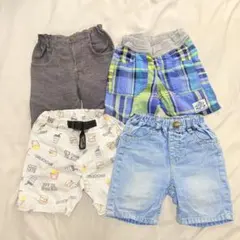 キッズ ハーフパンツ 4点セット 90.95