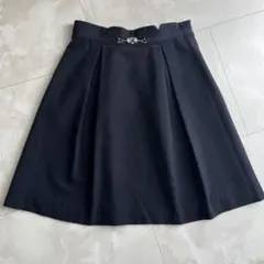 ミッシュマッシュ　ネイビー フレアスカート ビジュー装飾のサムネイル
