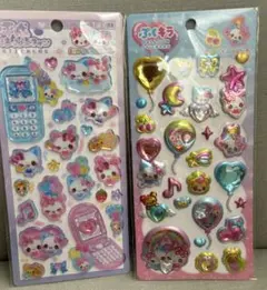 まじかるみゅーちゃん 平成ハッピーフォン ぷくキラシール　バルーン　正規品　２枚