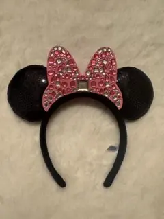 美品♡ディズニー カチューシャ スパンコール　ミニーのサムネイル