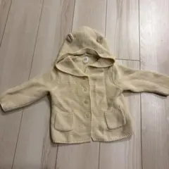 GAP パーカー　カーディガン　くま　アイボリー