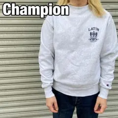 00s☆Champion☆リバースウィーブスウェット☆カレッジロゴ☆グレー☆S☆
