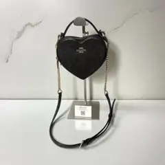 い*ご様 【中古】 COACH （コーチ） ハート クロスボディ ショルダーバッ COACH - 新品 コーチ COACH ショルダーバッグ ハート クロス