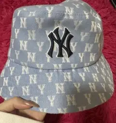 NY Yankees バケットハット M/L 水色