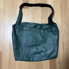 美品 discord ヨウジヤマモト タックワンショルダー M レザー バッグ黒