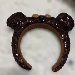 クマ耳スパンコールカチューシャ