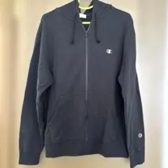 Championチャンピオンジップアップパーカー ブラック　Xー LARGE
