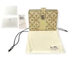 COACH コーチ 二つ折り財布 オプアート 43622