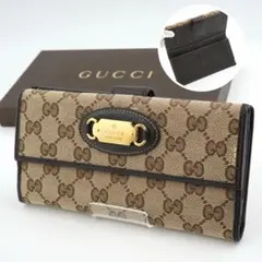 ✨未使用に近い✨　GUCCI 長財布　インターロッキング　GGライン 二つ折り