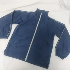 キッズ ナイロンジャケット ウインドブレーカー ネイビー シャカシャカ 160