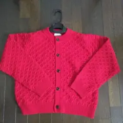 le Glazik 　ルグラジック　ニットカーディガン　赤