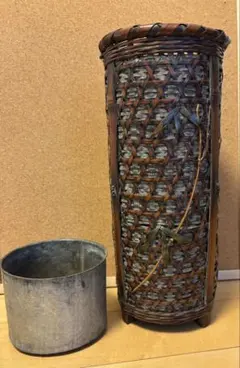 茶道具 飾壺 飾り壺 御茶壺 信水窯 丹波焼 龍村美術織物 桐に向鳳凰