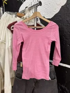 新品】Brandy Melville ピンクストライプ セットアップ - メルカリ