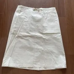 ベージュ　ひざ丈スカート　サイズ1のサムネイル