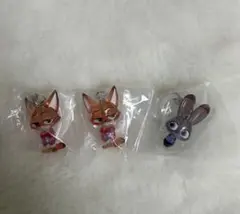 ズートピア2 めじるしアクセサリー　ジュディ、ニック　3点セット