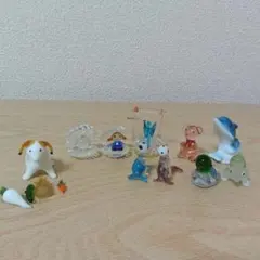 ガラス製 魚の装飾品 青と黄 - メルカリ