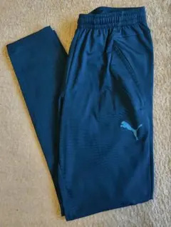 【美品】PUMA プーマ トレーニングパンツ ジャージ ターコイズブルー M相当
