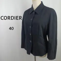 CORDIER　日本製　ウールジャケット　40　ブラック　テーラードのサムネイル