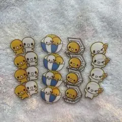 なっとうちゃん　フレークシール　16枚