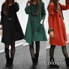 ✨売れてます✨ワンピース★カジュアルワンピース★大きいサイズ★秋冬★長袖