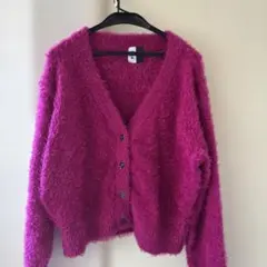 MARY QUANT フワフワピンクカーディガン