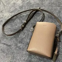 ungrid ピンクブラウン　ショルダーバッグ