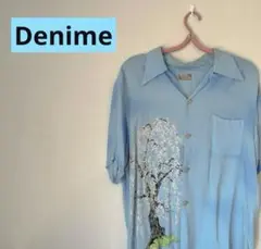Denime ドゥニーム アロハシャツ 桜 ハワイアンシャツ