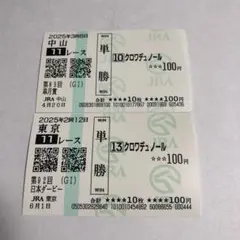 2025年最新】クロワデュノール 馬券の人気アイテム - メルカリ