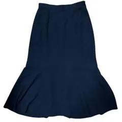 CM225HANAE MORI 毛100% フレアスカート ブラック レディース