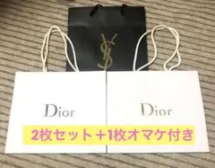 Dior イヴサンローラン ショッパー2枚セット