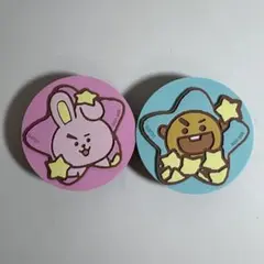 BT21 スマホグリップ 2個セット COOKY ＆ SHOOKY BTS